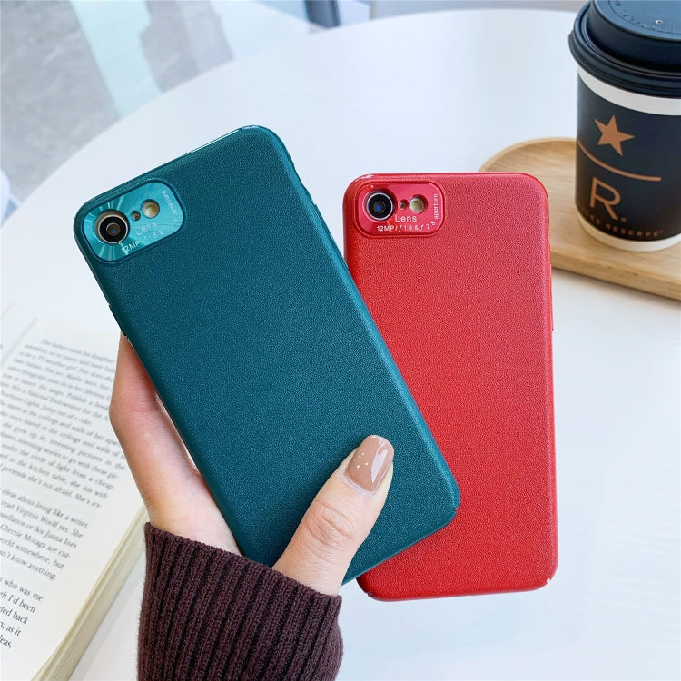 For iPhone SE 2022 / SE 2020 / 7 / 8  All-Inclusive Pure Prime Skin Plastic Case with Lens Ring Protection Cover