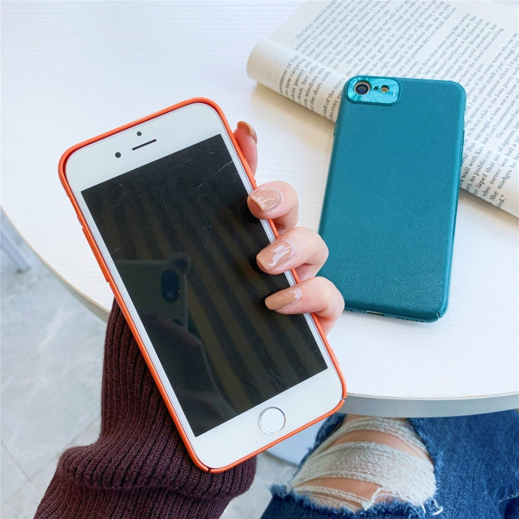 For iPhone SE 2022 / SE 2020 / 7 / 8  All-Inclusive Pure Prime Skin Plastic Case with Lens Ring Protection Cover