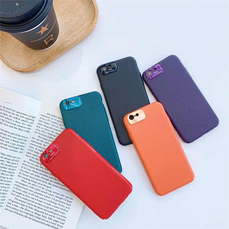 For iPhone 6 & 6s All-Inclusive Pure Prime Skin Plastic Case with Lens Ring Protection Cover