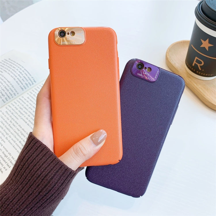 For iPhone 6 & 6s All-Inclusive Pure Prime Skin Plastic Case with Lens Ring Protection Cover