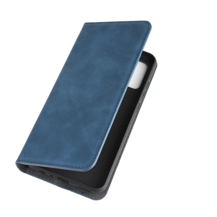 For Huawei P smart 2020 Retro-skin Business Magnetic Suction Leather Case with Holder & Card Slots & Wallet