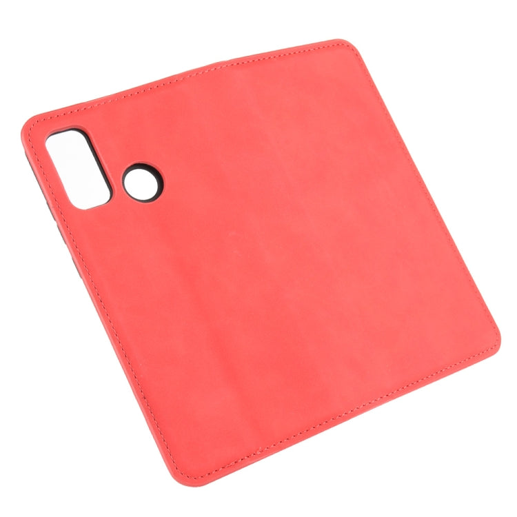 For Huawei P smart 2020 Retro-skin Business Magnetic Suction Leather Case with Holder & Card Slots & Wallet