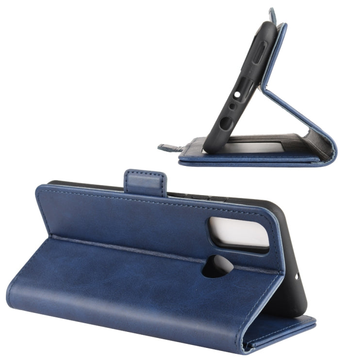 For Huawei P smart 2020 Dual-side Magnetic Buckle Horizontal Flip Leather Case with Holder & Card Slots & Wallet