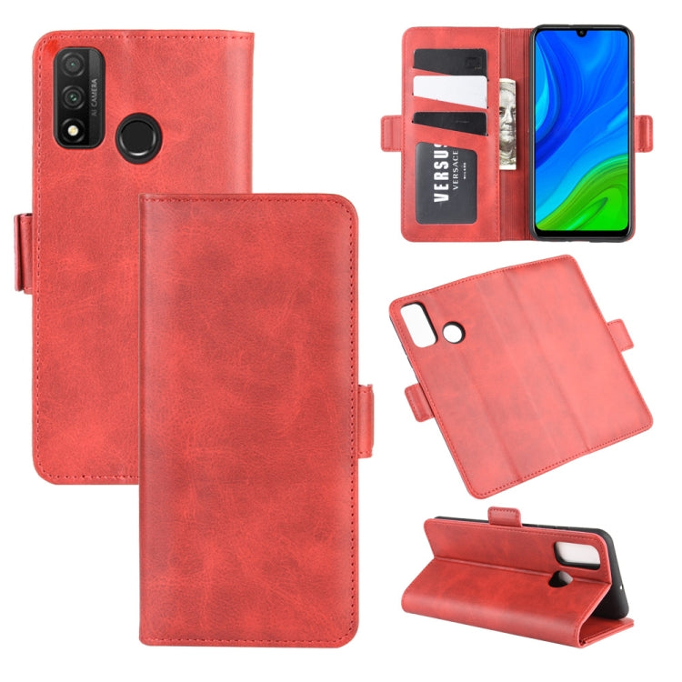 For Huawei P smart 2020 Dual-side Magnetic Buckle Horizontal Flip Leather Case with Holder & Card Slots & Wallet