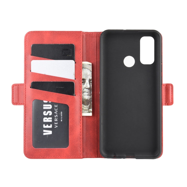 For Huawei P smart 2020 Dual-side Magnetic Buckle Horizontal Flip Leather Case with Holder & Card Slots & Wallet