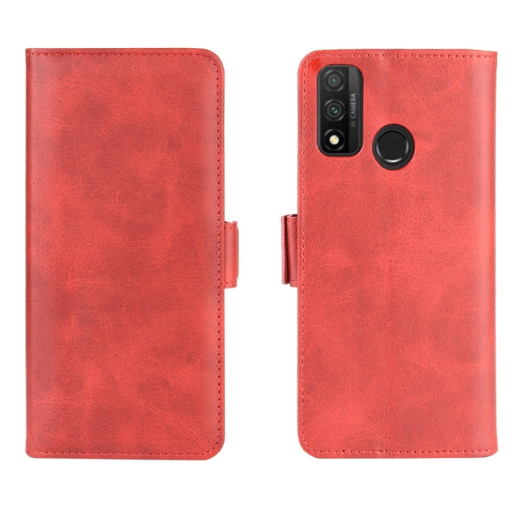 For Huawei P smart 2020 Dual-side Magnetic Buckle Horizontal Flip Leather Case with Holder & Card Slots & Wallet