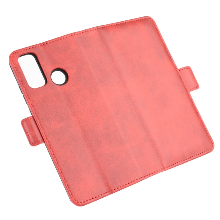 For Huawei P smart 2020 Dual-side Magnetic Buckle Horizontal Flip Leather Case with Holder & Card Slots & Wallet