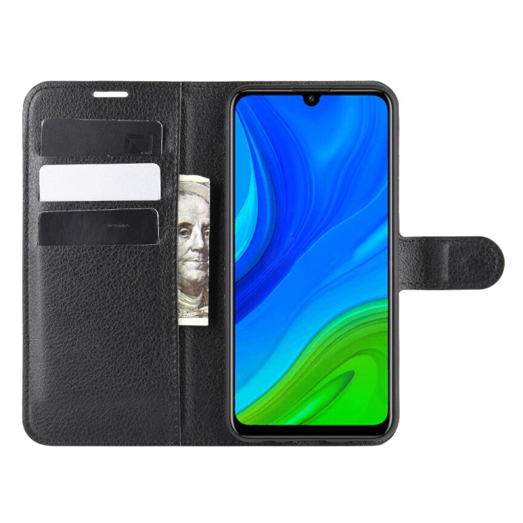 For Huawei P smart 2020 Litchi Texture Horizontal Flip Protective Case with Holder & Card Slots & Wallet