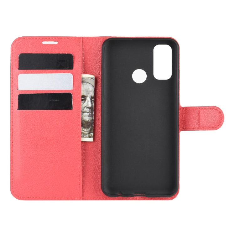 For Huawei P smart 2020 Litchi Texture Horizontal Flip Protective Case with Holder & Card Slots & Wallet