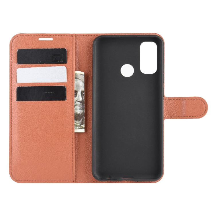 For Huawei P smart 2020 Litchi Texture Horizontal Flip Protective Case with Holder & Card Slots & Wallet