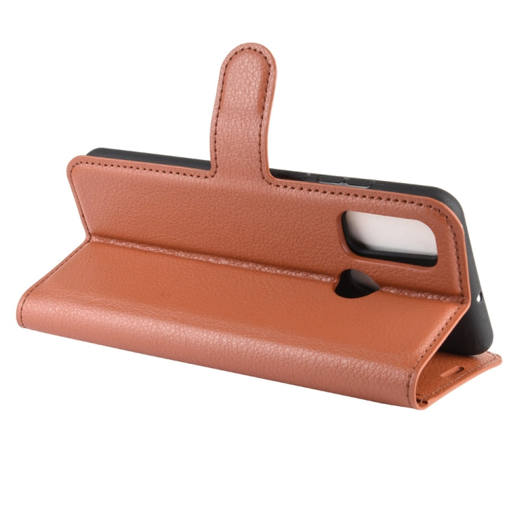 For Huawei P smart 2020 Litchi Texture Horizontal Flip Protective Case with Holder & Card Slots & Wallet