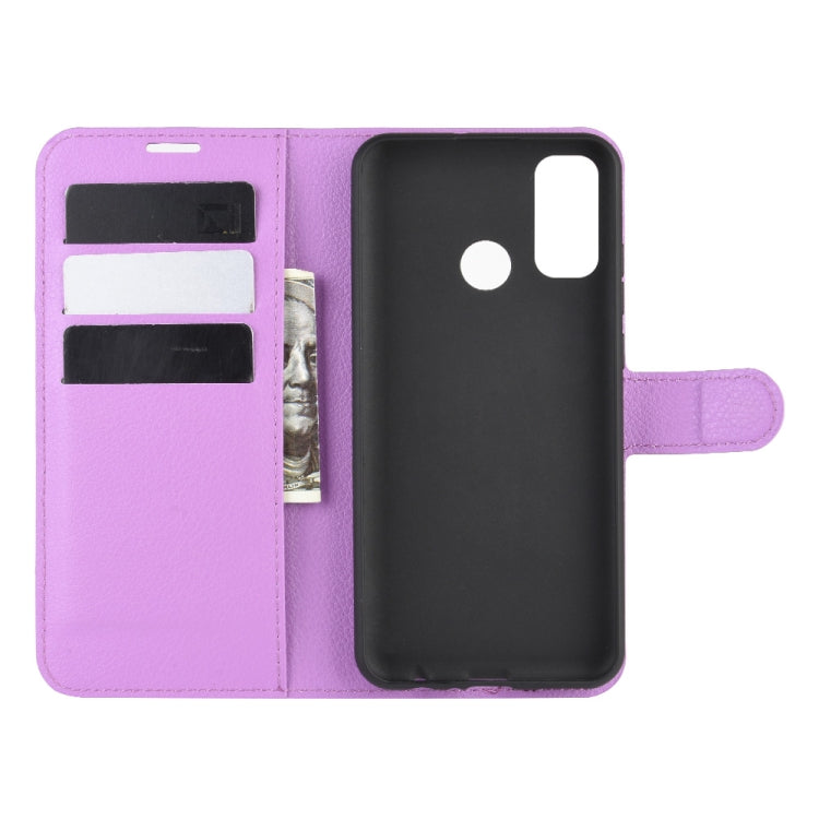 For Huawei P smart 2020 Litchi Texture Horizontal Flip Protective Case with Holder & Card Slots & Wallet