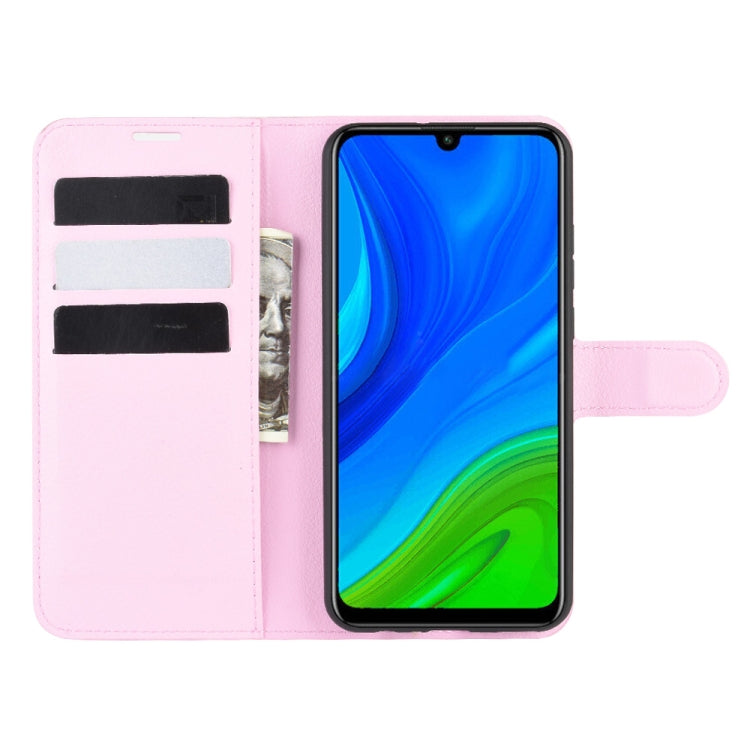 For Huawei P smart 2020 Litchi Texture Horizontal Flip Protective Case with Holder & Card Slots & Wallet