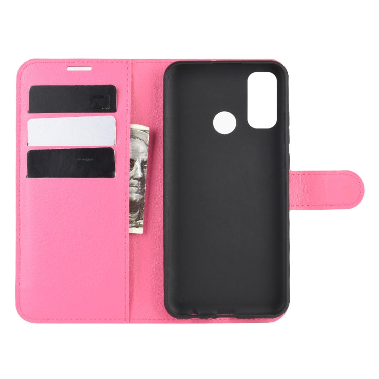 For Huawei P smart 2020 Litchi Texture Horizontal Flip Protective Case with Holder & Card Slots & Wallet