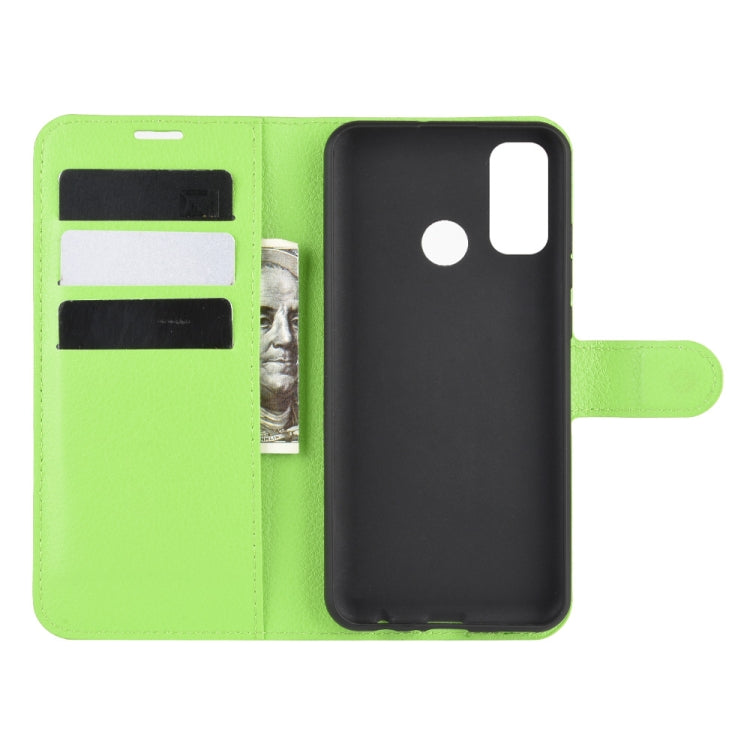 For Huawei P smart 2020 Litchi Texture Horizontal Flip Protective Case with Holder & Card Slots & Wallet