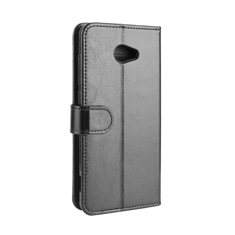 For Kyocera Basio 4 KYV47 R64 Texture Single Horizontal Flip Protective Case with Holder & Card Slots & Wallet& Photo Frame