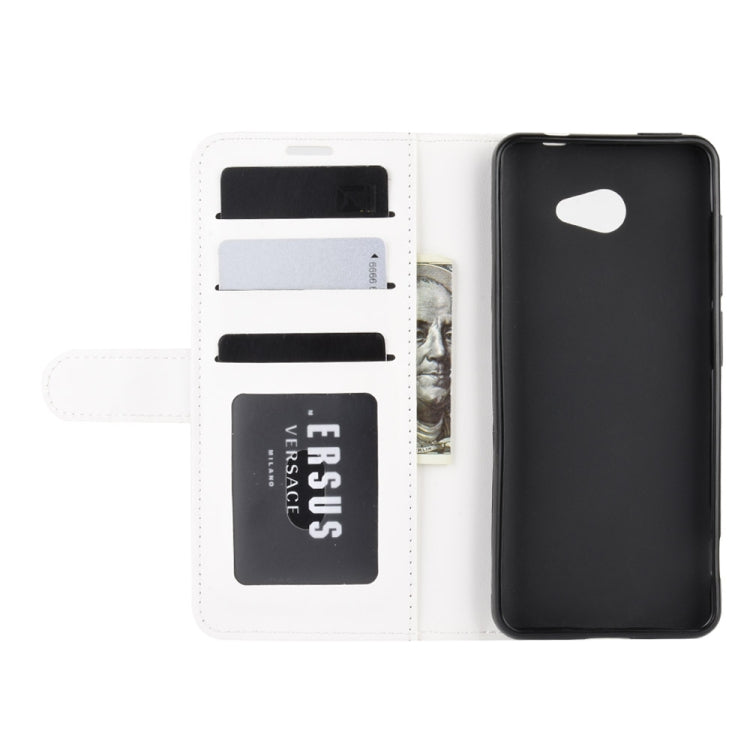 For Kyocera Basio 4 KYV47 R64 Texture Single Horizontal Flip Protective Case with Holder & Card Slots & Wallet& Photo Frame