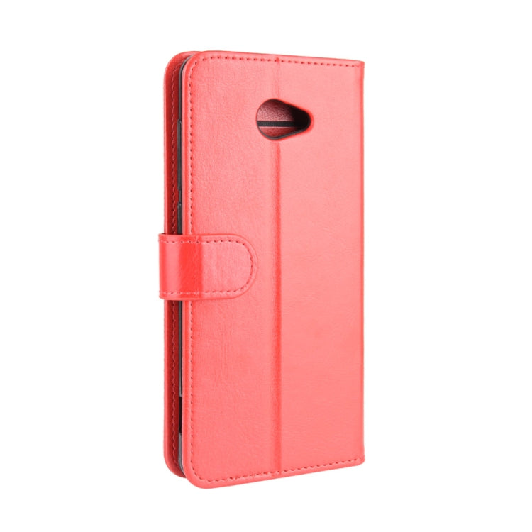 For Kyocera Basio 4 KYV47 R64 Texture Single Horizontal Flip Protective Case with Holder & Card Slots & Wallet& Photo Frame