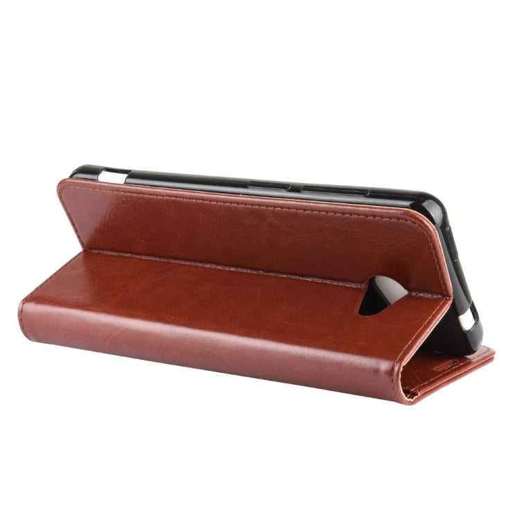 For Kyocera Basio 4 KYV47 R64 Texture Single Horizontal Flip Protective Case with Holder & Card Slots & Wallet& Photo Frame