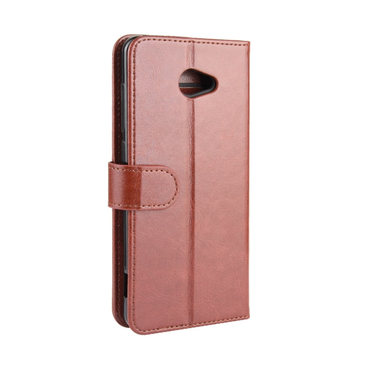 For Kyocera Basio 4 KYV47 R64 Texture Single Horizontal Flip Protective Case with Holder & Card Slots & Wallet& Photo Frame