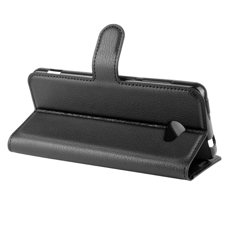 For Kyocera Basio 4 KYV47  Litchi Texture Horizontal Flip Protective Case with Holder & Card Slots & Wallet