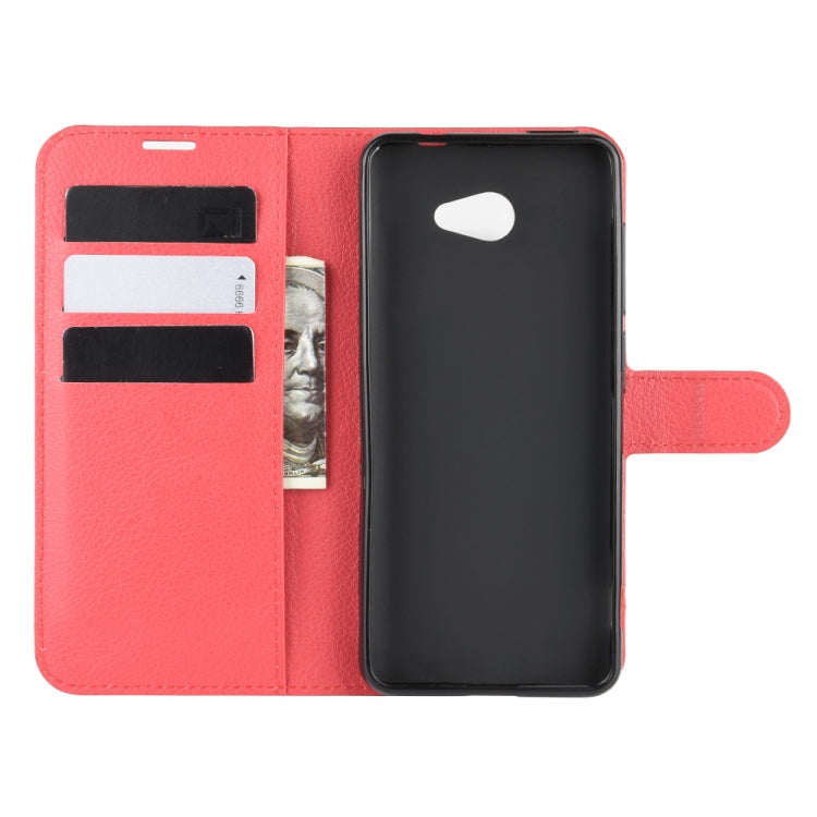 For Kyocera Basio 4 KYV47  Litchi Texture Horizontal Flip Protective Case with Holder & Card Slots & Wallet