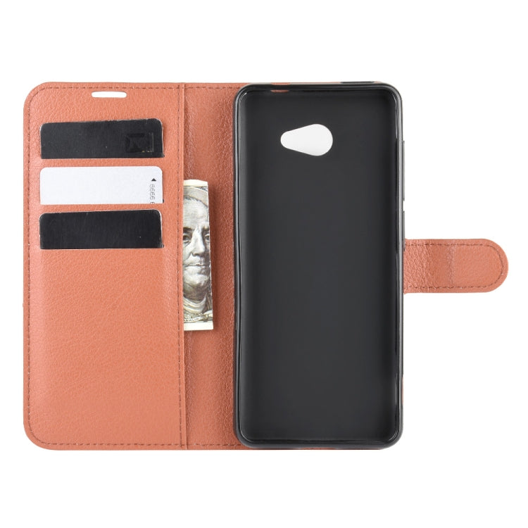 For Kyocera Basio 4 KYV47  Litchi Texture Horizontal Flip Protective Case with Holder & Card Slots & Wallet