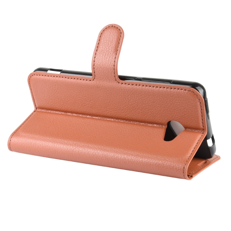 For Kyocera Basio 4 KYV47  Litchi Texture Horizontal Flip Protective Case with Holder & Card Slots & Wallet