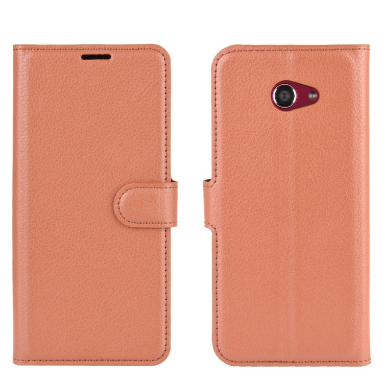 For Kyocera Basio 4 KYV47  Litchi Texture Horizontal Flip Protective Case with Holder & Card Slots & Wallet