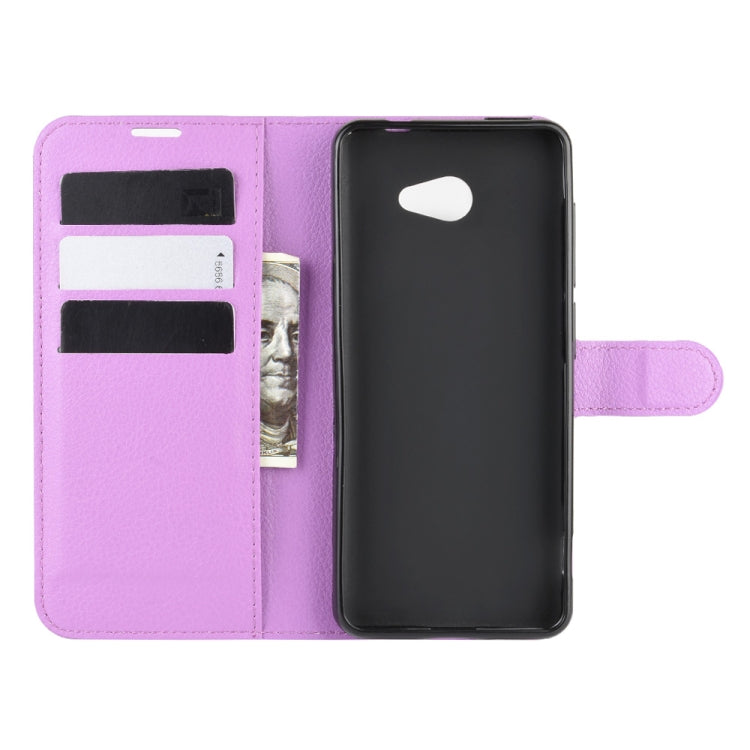 For Kyocera Basio 4 KYV47  Litchi Texture Horizontal Flip Protective Case with Holder & Card Slots & Wallet