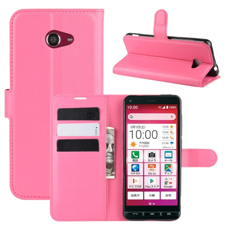 For Kyocera Basio 4 KYV47  Litchi Texture Horizontal Flip Protective Case with Holder & Card Slots & Wallet