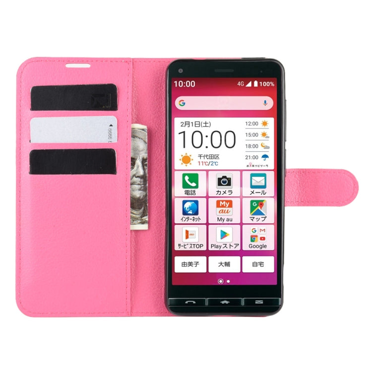 For Kyocera Basio 4 KYV47  Litchi Texture Horizontal Flip Protective Case with Holder & Card Slots & Wallet