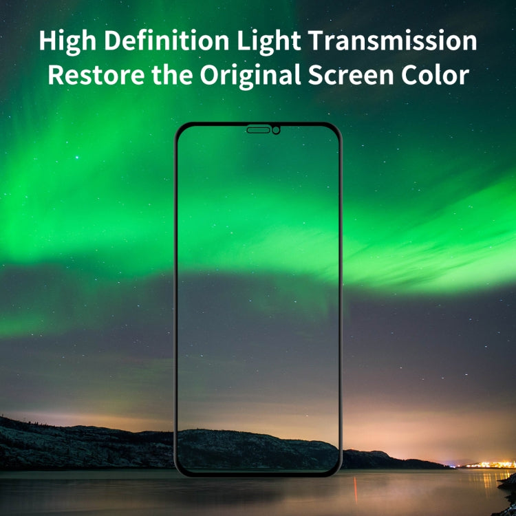 For iPhone 11 / XR ENKAY Hat-Prince 0.26mm 9H 6D Curved Full Screen Eye Protection Green Film Tempered Glass Protector