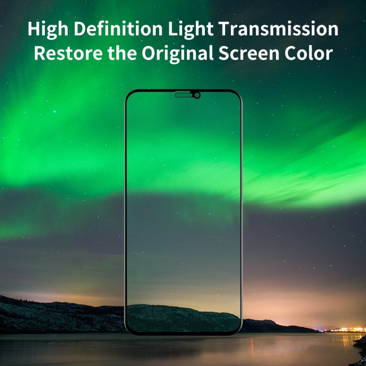 For iPhone 11 Pro / XS / X ENKAY Hat-Prince 0.26mm 9H 6D Curved Full Screen Eye Protection Green Film Tempered Glass Protector