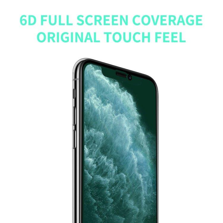 For iPhone 11 Pro Max / XS Max ENKAY Hat-Prince 0.26mm 9H 6D Curved Full Screen Eye Protection Green Film Tempered Glass Protector