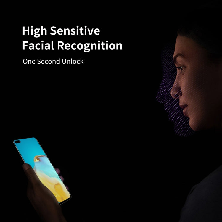 For Huawei P40 ENKAY Hat-Prince 0.26mm 9H 6D Curved Full Screen Eye Protection Green Film Tempered Glass Protector