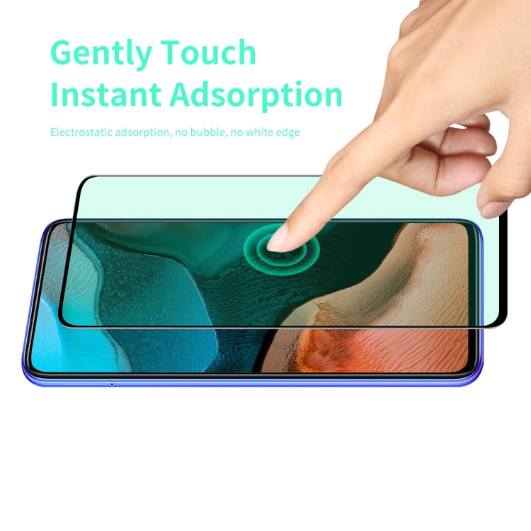 For Xiaomi Redmi K30 Pro/Note 9 Pro ENKAY Hat-Prince 0.26mm 9H 6D Curved Full Screen Eye Protection Green Film Tempered Glass Protector