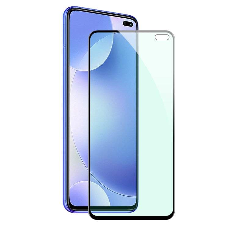 For Xiaomi Redmi K30 ENKAY Hat-Prince 0.26mm 9H 6D Curved Full Screen Eye Protection Green Film Tempered Glass Protector