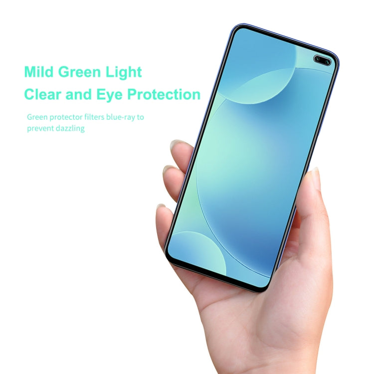 For Xiaomi Redmi K30 ENKAY Hat-Prince 0.26mm 9H 6D Curved Full Screen Eye Protection Green Film Tempered Glass Protector