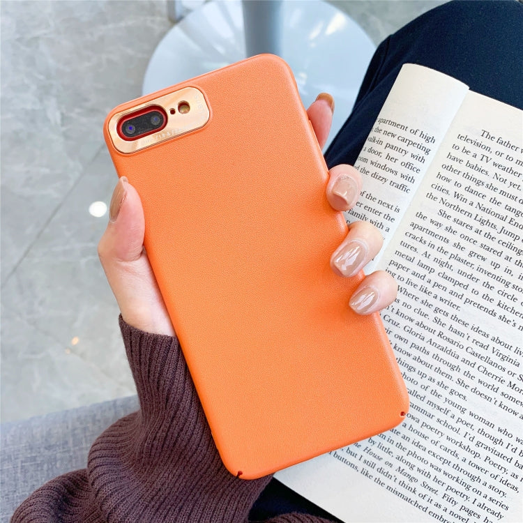 For iPhone 8 Plus / 7 Plus All-Inclusive Pure Prime Skin Plastic Case with Lens Ring Protection Cover