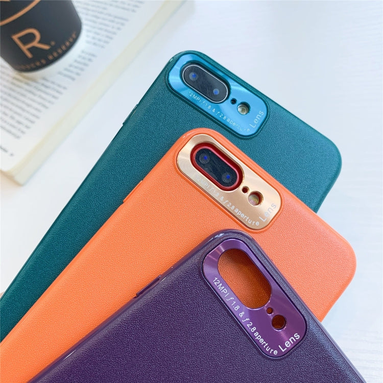 For iPhone 8 Plus / 7 Plus All-Inclusive Pure Prime Skin Plastic Case with Lens Ring Protection Cover