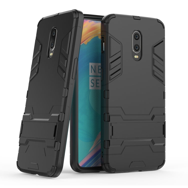 Shockproof PC + TPU Case with Holder for OnePlus 7 / 6T