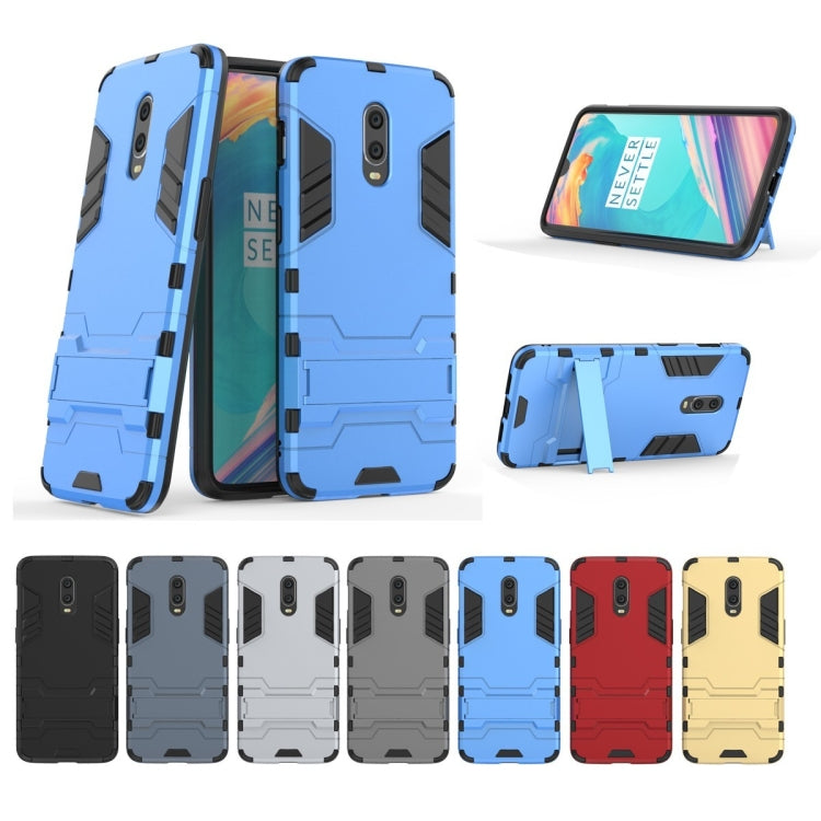 Shockproof PC + TPU Case with Holder for OnePlus 7 / 6T