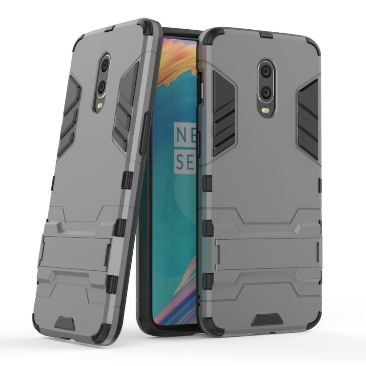 Shockproof PC + TPU Case with Holder for OnePlus 7 / 6T