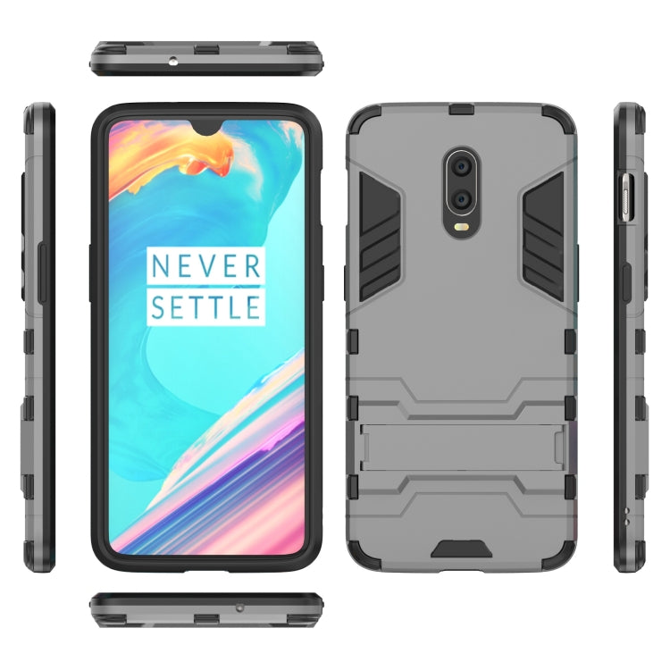 Shockproof PC + TPU Case with Holder for OnePlus 7 / 6T