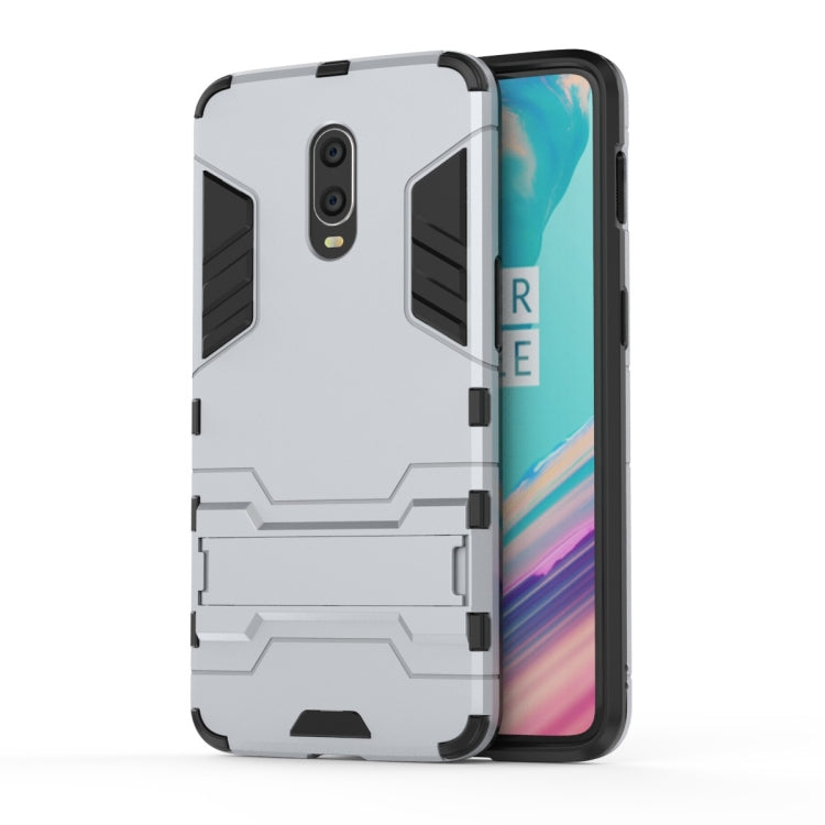 Shockproof PC + TPU Case with Holder for OnePlus 7 / 6T