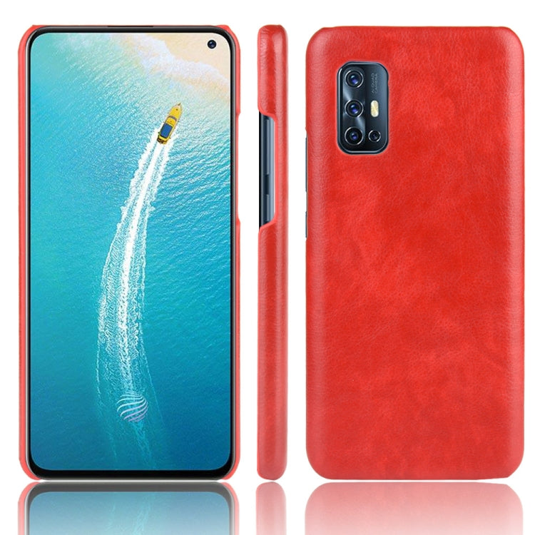 For Vivo V19 (Indonesia) Shockproof Litchi Texture PC + PU Case