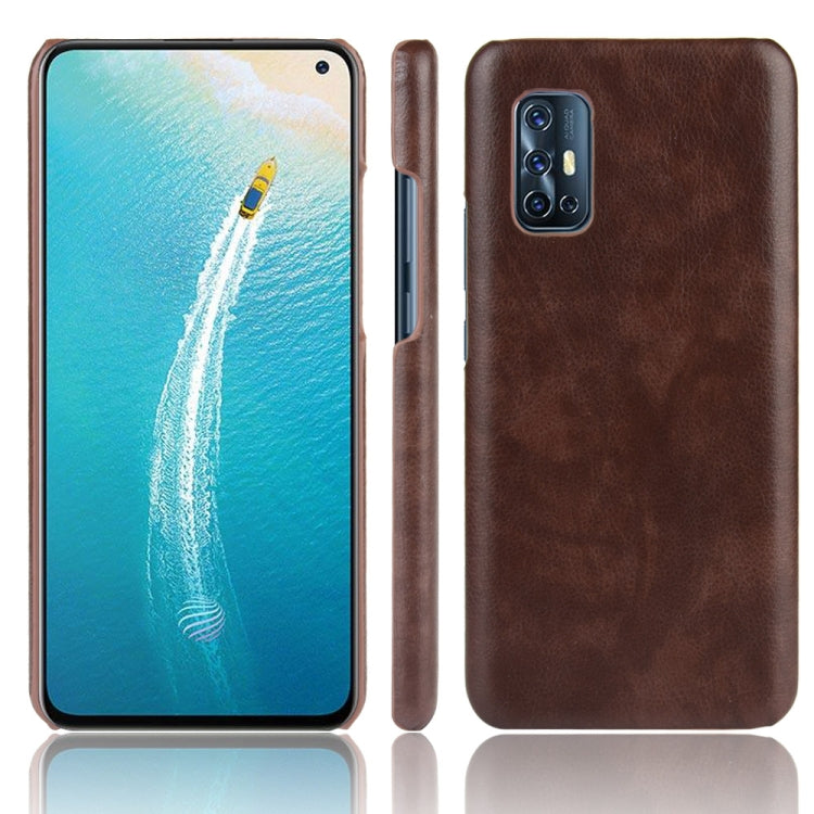 For Vivo V19 (Indonesia) Shockproof Litchi Texture PC + PU Case