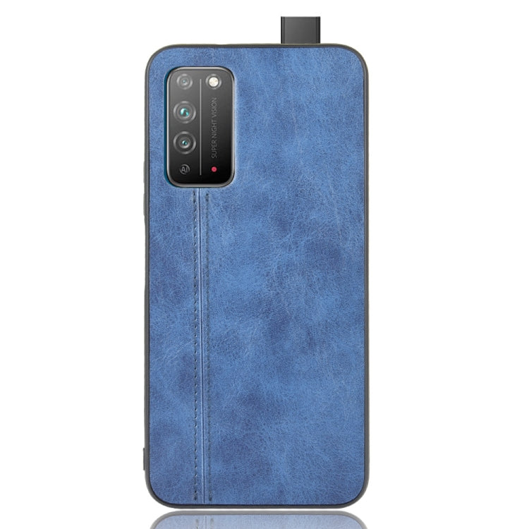 For Huawei Honor X10 Shockproof Sewing Cow Pattern Skin PC + PU + TPU Case