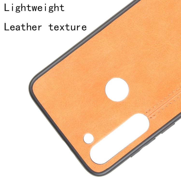 For Motorola Moto G8 Power Shockproof Sewing Cow Pattern Skin PC + PU + TPU Case